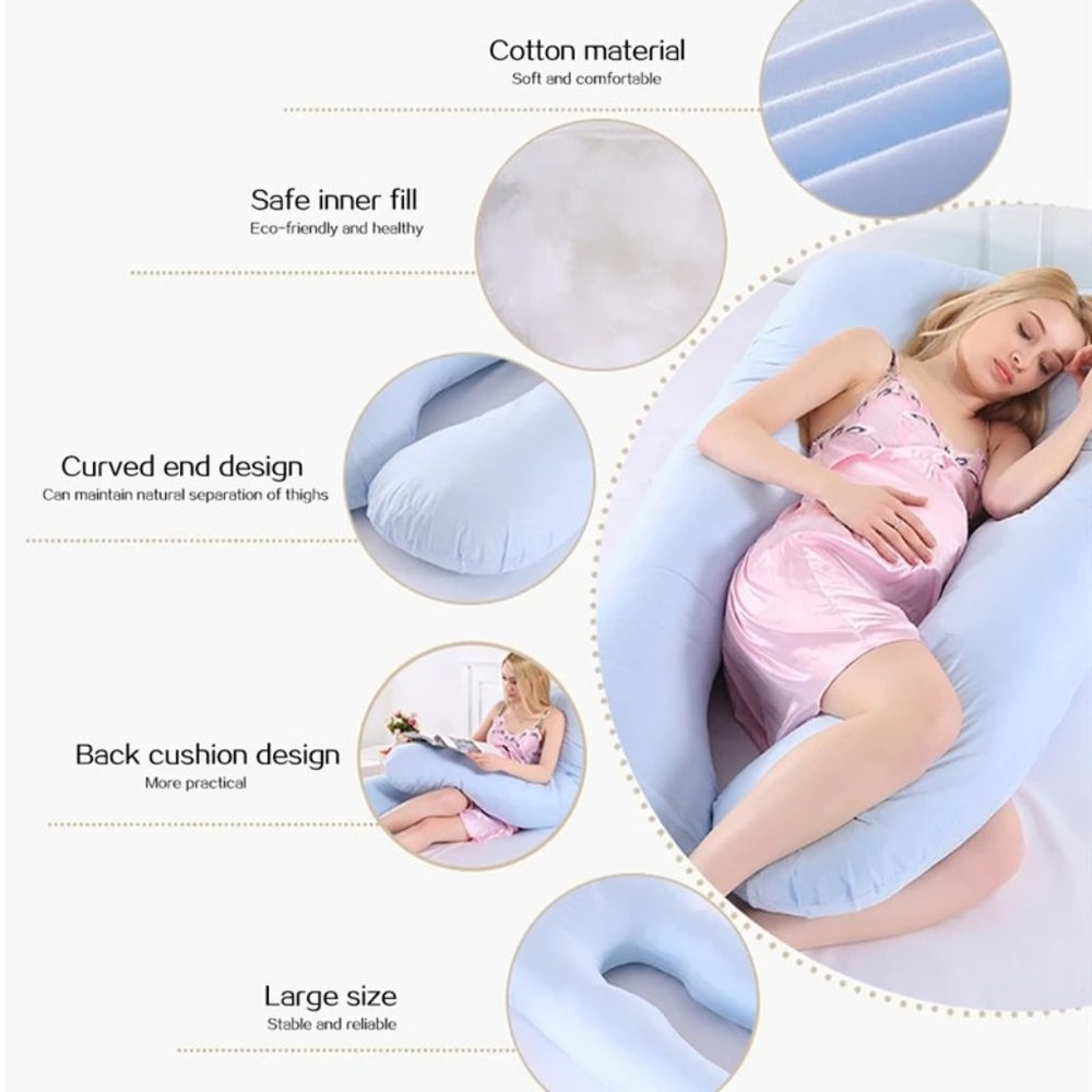 COPY - U-SHAPED ORGANIC COTTON PREGNANCY PILLOW